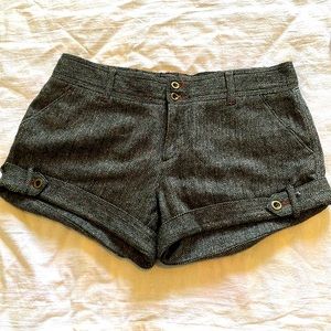 Free People Tweed Wool Shorts